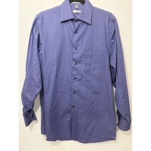 Geoffrey‎ Beene Mens Wrinkle-Free Size Small 14 1/2 32/33 Lavender Button Up